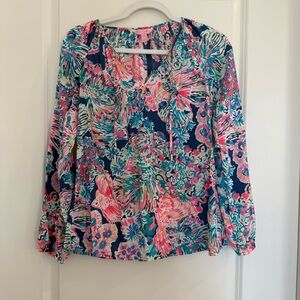 Lilly Pulitzer Willa Blouse-Gypsea print